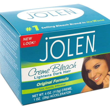 Jolen 4oz Creme Bleach Regular Lightens Excess Dark Hair