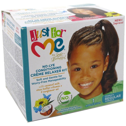 Just For Me No-Lye Creme Relaxer Kit Regular