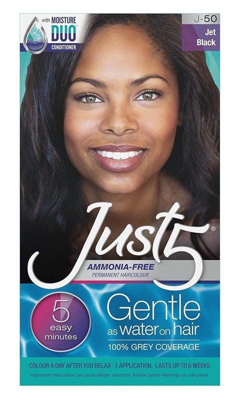 Just 5 Color Jet Black J-50 Ammonia Free Permanent