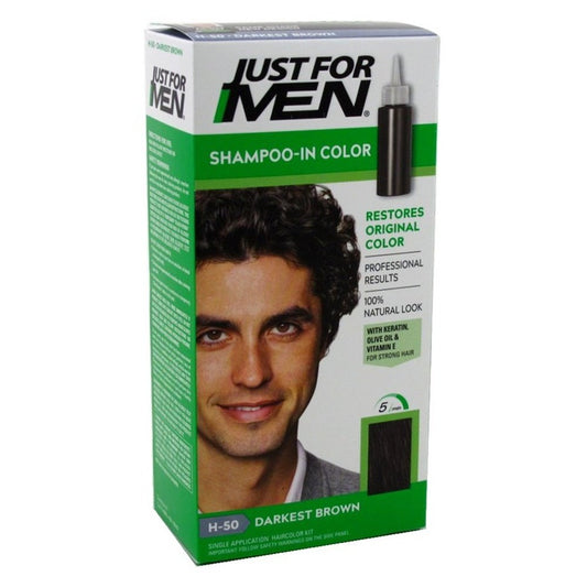 Just For Men Shampoo In #H-50 Haircolor Darkest Brown