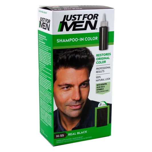 Just For Men Shampoo In #H-55 Haircolor Real Black