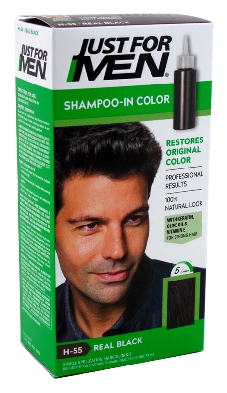 Just For Men Shampoo-In #H-55 Haircolor Real Black