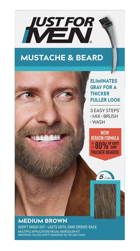 Just For Men Mustache & Beard #M-35 Medium Brown