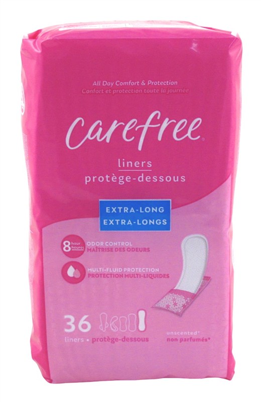 Carefree Liners Extra Long 36 Count Unscented