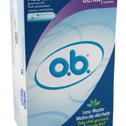 O.B. Tampons Ultra 40 Count Fluid Lock