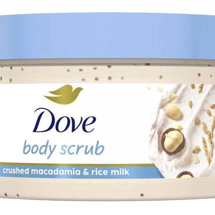 Dove Body Scrub 3.5oz Crushed Macadamia & Rice Milk