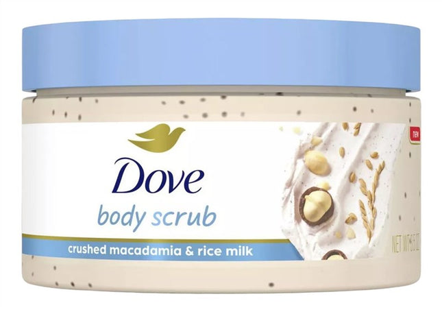 Dove Body Scrub 3.5oz Crushed Macadamia & Rice Milk