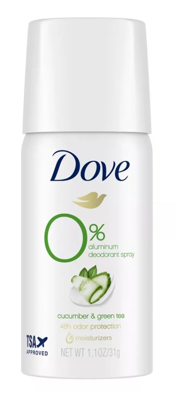 Dove Deodorant 1.1oz Cucumber+ Green Tea 0% Aluminum (12 Pieces)