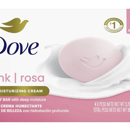 Dove Bar Soap Pink/Rosa 3.75oz 4 Count