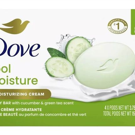 Dove Bar Soap Cool Moisture 3.75oz 4 Count