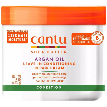 Cantu Argan Oil Leave-In Conditioner Repair Cream 16oz