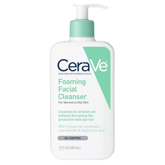 Cerave Foaming Facial Cleanser Oil Control 12oz Pump