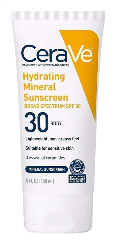 Cerave Sunscreen Hydrating Mineral Spf#30 Body 5oz
