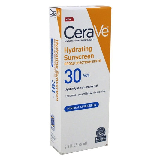 Cerave Sunscreen Hydrating Spf#30 Face 2.5oz