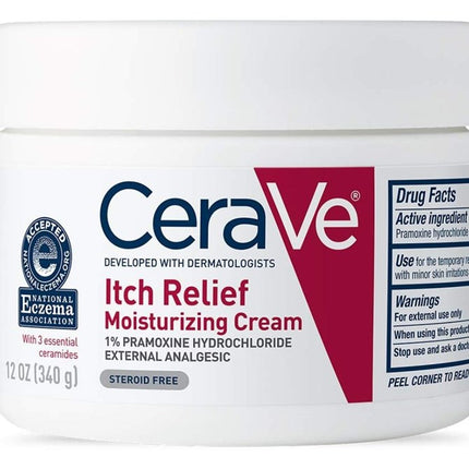 Cerave Itch Relief Cream Moisturizing 12oz Jar