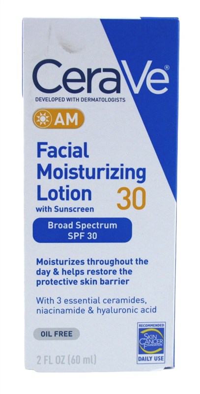 Cerave Moisturizing Facial Lotion Am Spf#30 2oz Oil Free