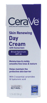 Cerave Skin Renewing Day Cream With Sunscreen Spf#30 1.76oz