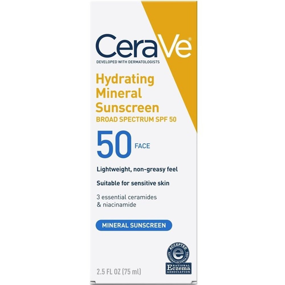 Cerave Sunscreen Hydrating Spf#50 Face 2.5oz