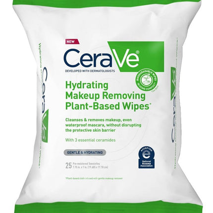 Cerave Hydrating Makeup Removing Wipes 25 Count