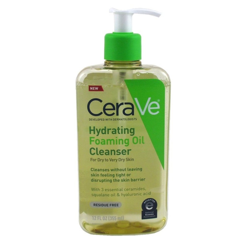 Cerave Hydrating Cleanser Foaming Oil Dry Skin 12oz