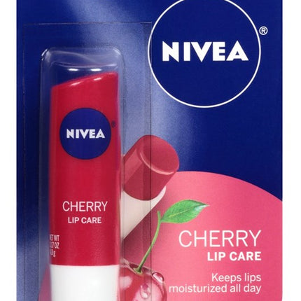 Nivea Lip Care Cherry 0.17oz (6 Pieces) Display