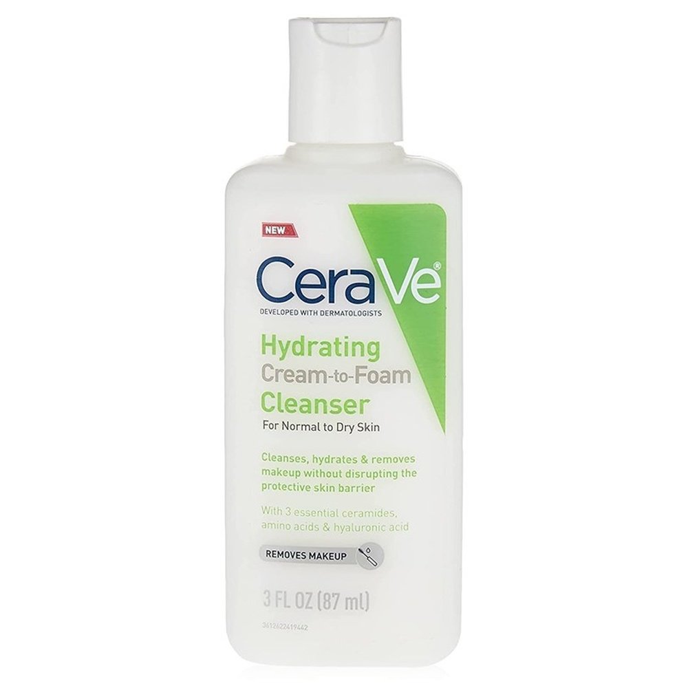 Cerave Hydrating Cleanser Cream-To-Foam Normal-Dry 3oz