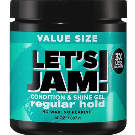 Lets Jam Condition & Shine Gel Regular Hold 14oz Jar