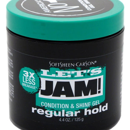 Lets Jam Condition & Shine Gel Regular Hold 4.4oz Jar