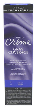 Loreal Excel Creme Color #5 Medium Brown 1.74oz