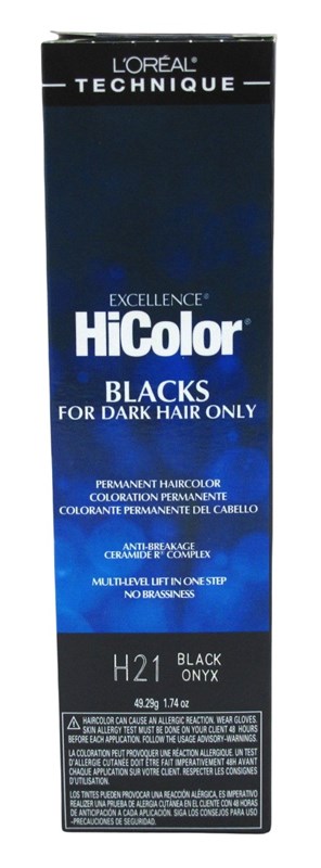 Loreal Excel Hicolor H21 Tube Black Onyx 1.74oz