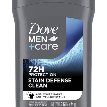 Dove Deodorant 2.7oz Mens Stain Defense Clean