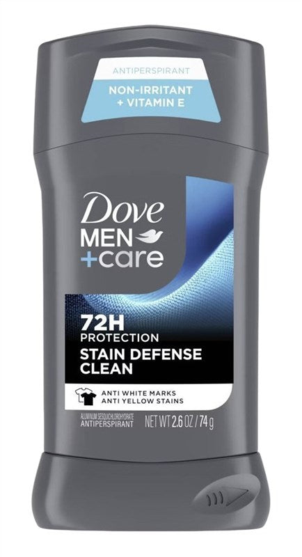 Dove Deodorant 2.7oz Mens Stain Defense Clean
