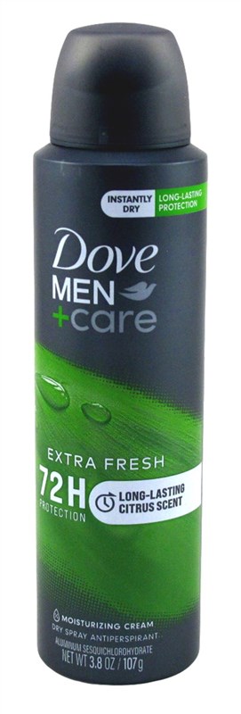 Dove Deodorant 3.8oz Dry Spray Men+Care Extra Fresh 72Hr