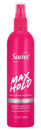 Suave Hairspray Max Hold 11oz Unscented Pump