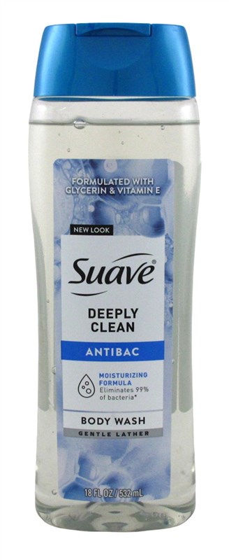 Suave Body Wash Deeply Clean Anti-Bacterial 18oz