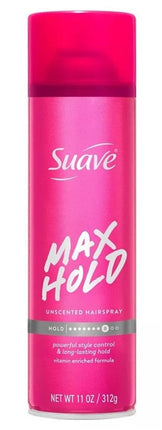 Suave Hairspray Max Hold 8 Unscented 11oz