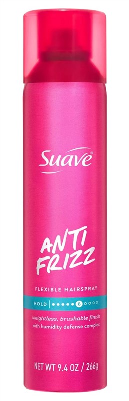 Suave Hairspray Flexible Hold 6 Anti-Frizz 9.4oz