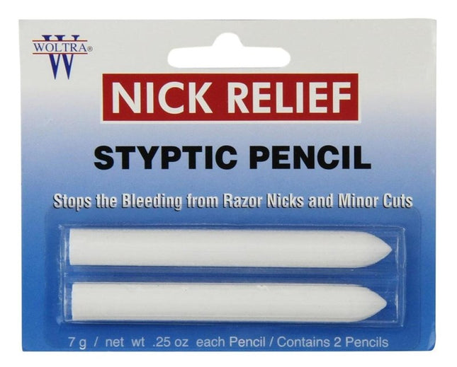 Nick Relief Styptic Pencil Twin Pack (Blister)