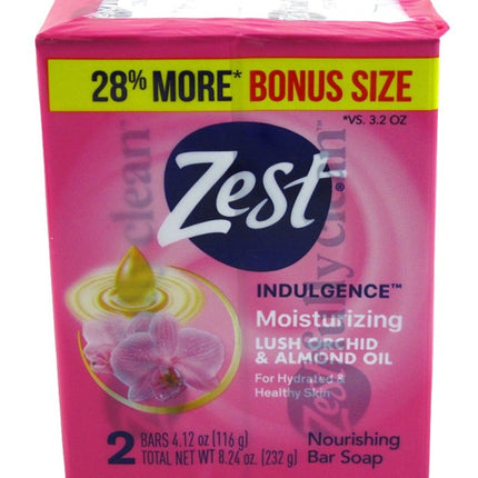 Zest Bath Bars 4.12oz Lush Orchid & Almond Oil Bonus