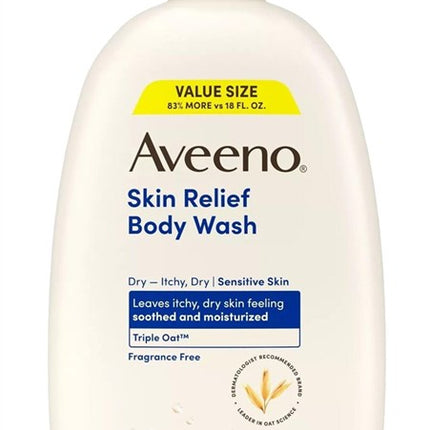 Aveeno Skin Relief Body Wash 33oz Fragrance-Free