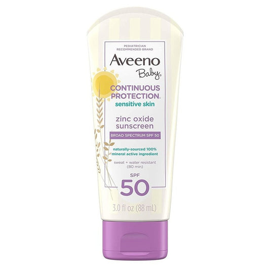 Aveeno Baby Spf#50 Continuous Protect Lotion Sensitive 3oz