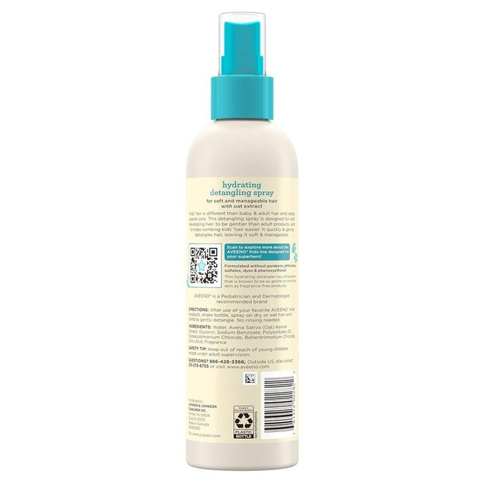 Aveeno Kids Detangling Spray Hydrating 10oz Pump