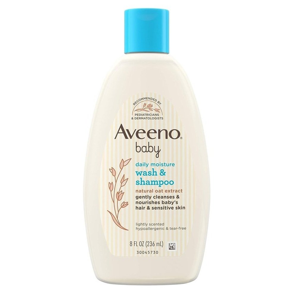 Aveeno Baby Wash And Shampoo Daily Moisture 8oz Oat Extract