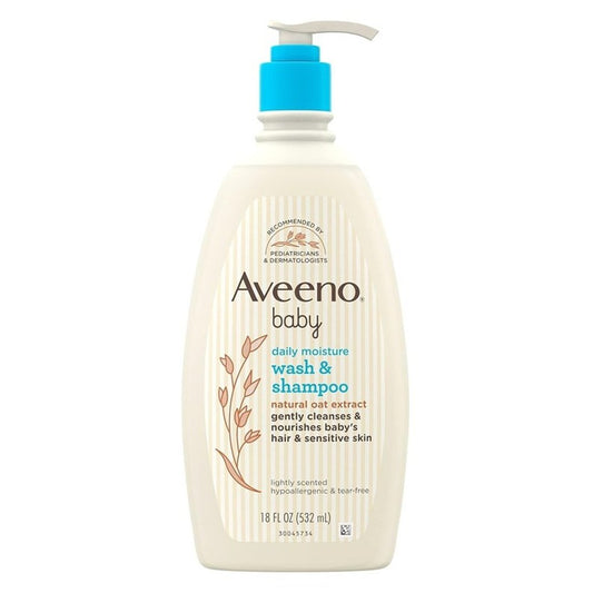 Aveeno Baby Wash And Shampoo Daily Moisture 18oz Oat Extrct