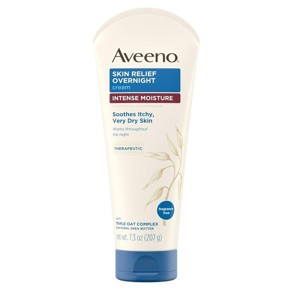 Aveeno Cream Intense Moisture Skin Relief Overnight 7.3oz