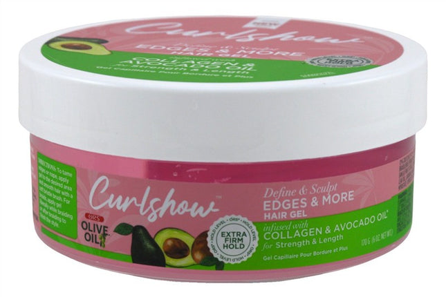 Ors Olive Oil Curlshow Edges & More Hair Gel 6oz Jar