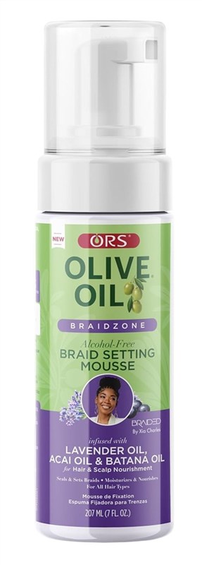 Ors Olive Oil Mousse Braidzone Braid Setting 7oz