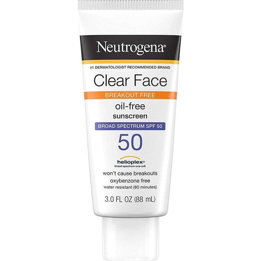 Neutrogena Clear Face Spf#50 Oil-Free Lotion 3oz