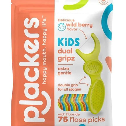 Plackers Kids Dual Gripz Dental Flossers