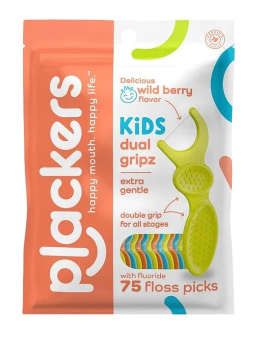 Plackers Kids Dual Gripz Dental Flossers